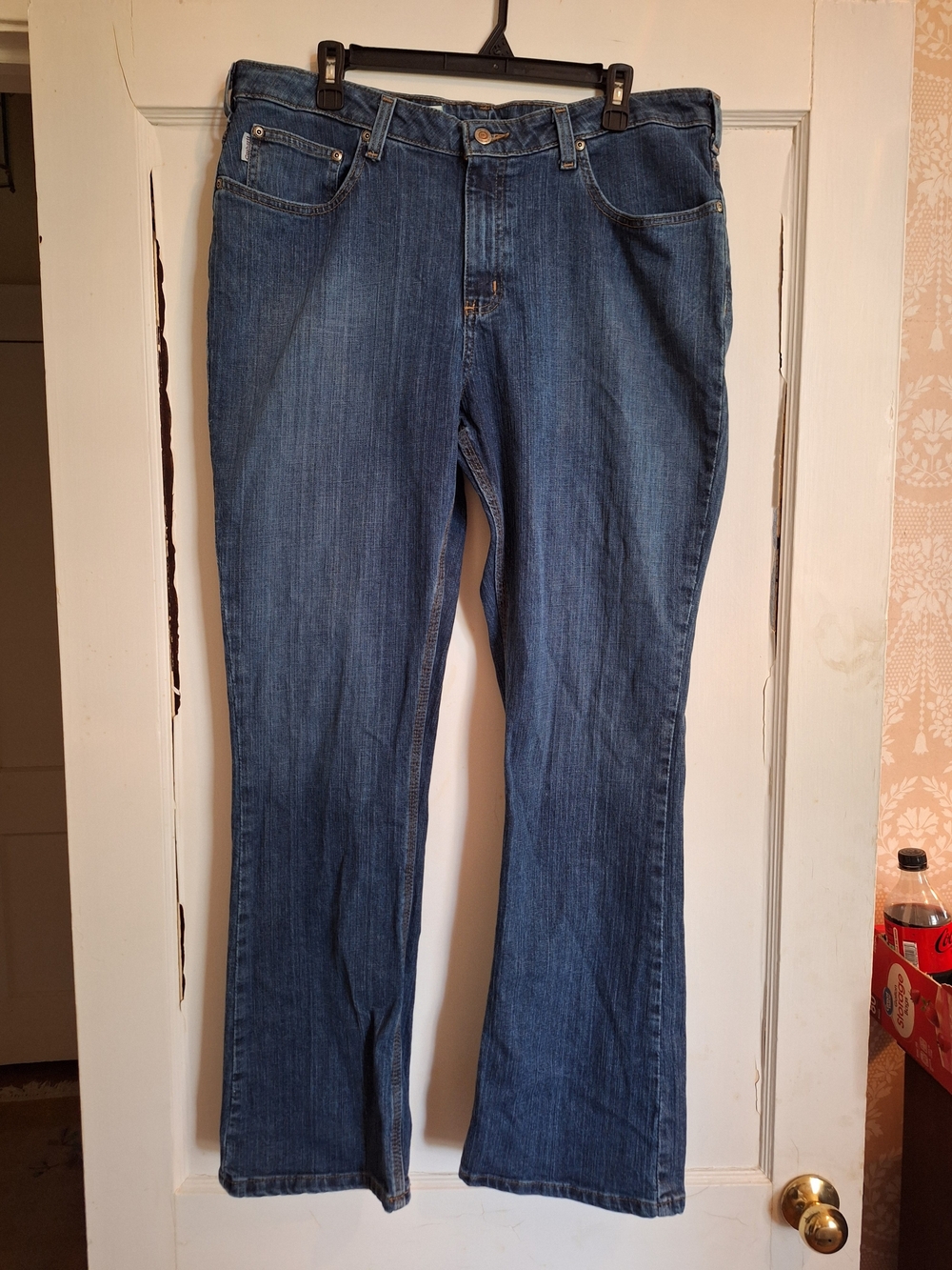 Carhartt Traditional Fit Denim  Womens Work Blue Jeans 18x32 Bootcut Classic